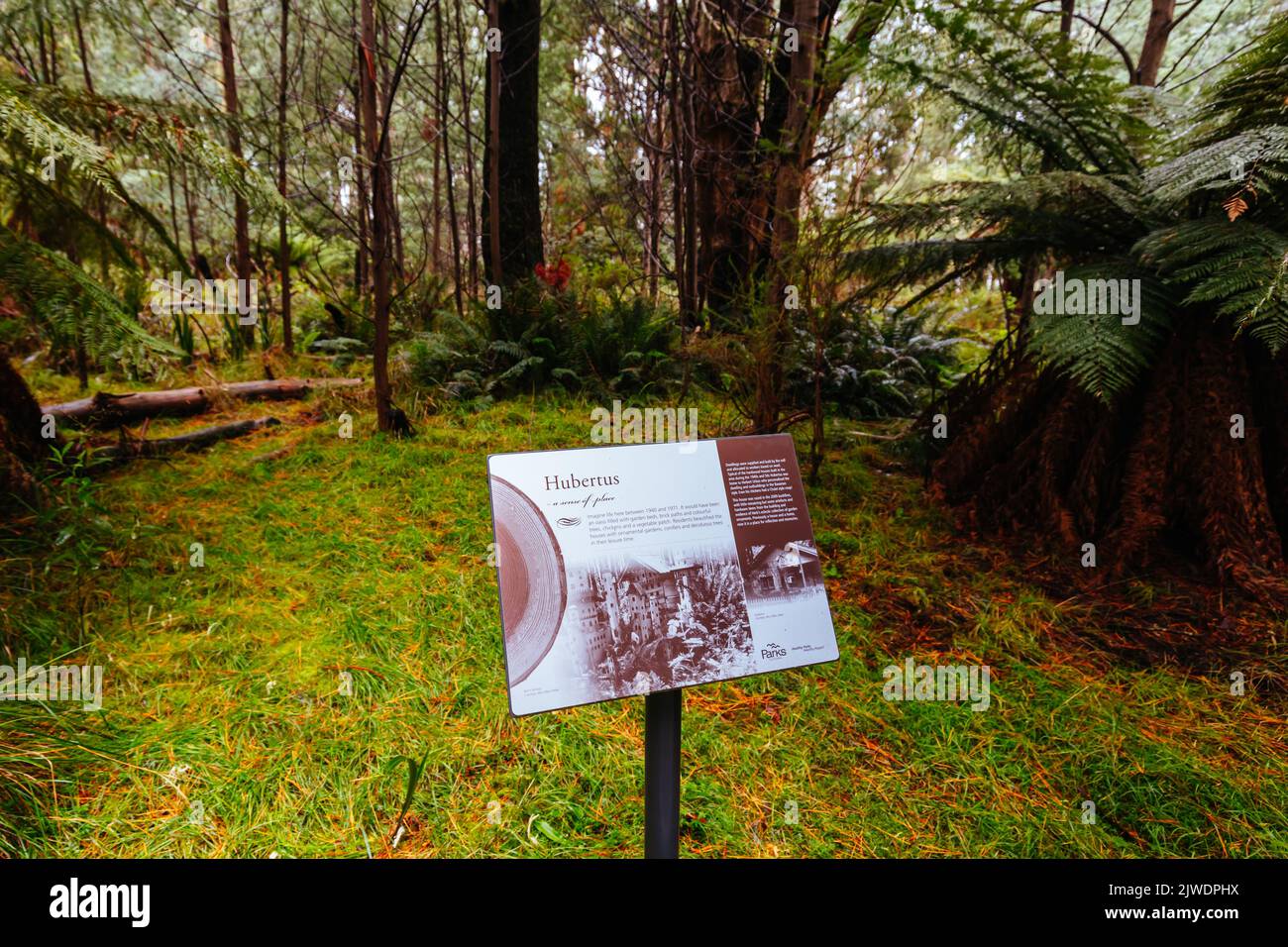 Cambarville Historic Village in Victoria Australia Stock Photo