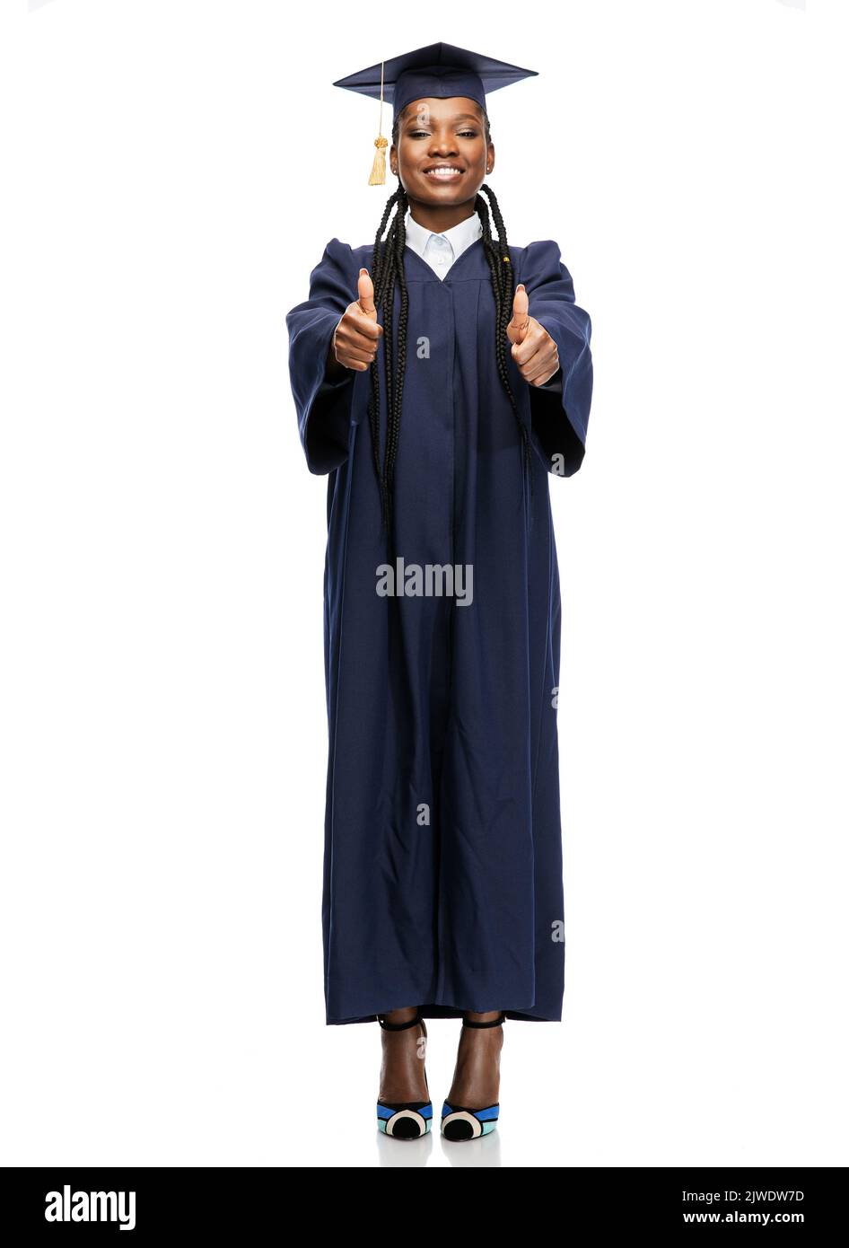 happy female graduate student in mortarboard Stock Photo - Alamy