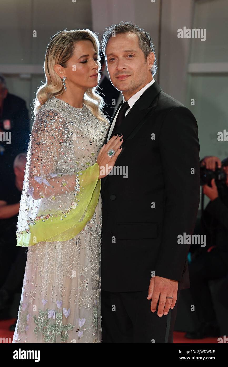 Italiana journalist Francesca Barra and her husband Claudio Santamaria