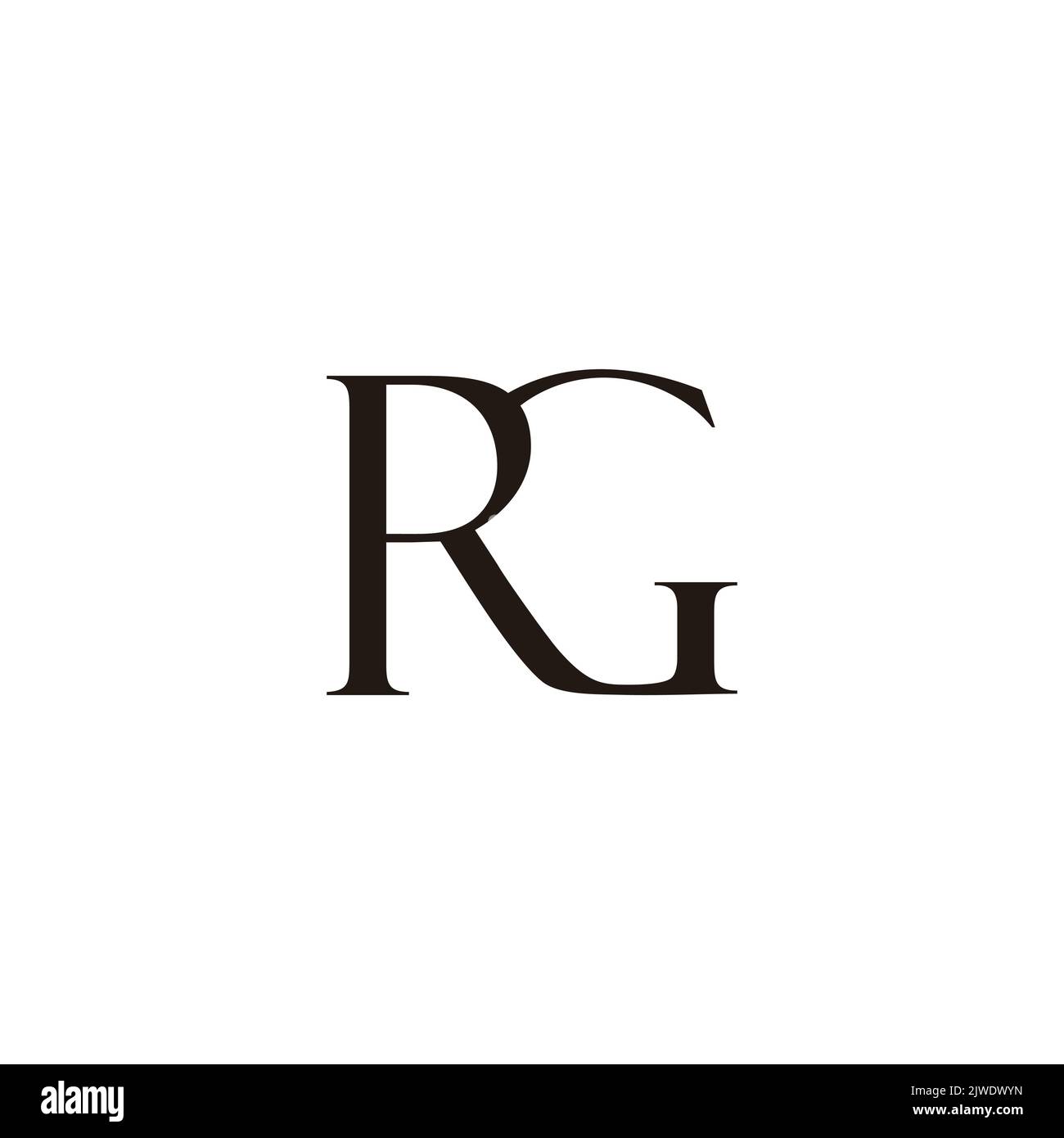 letter rg linked fashion simple logo vector Stock Vector Image & Art ...