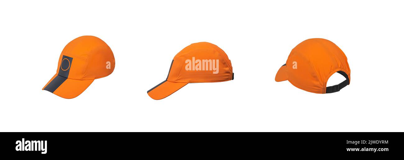 Baseball cap from different sides. Mockup for design creation. Isolate