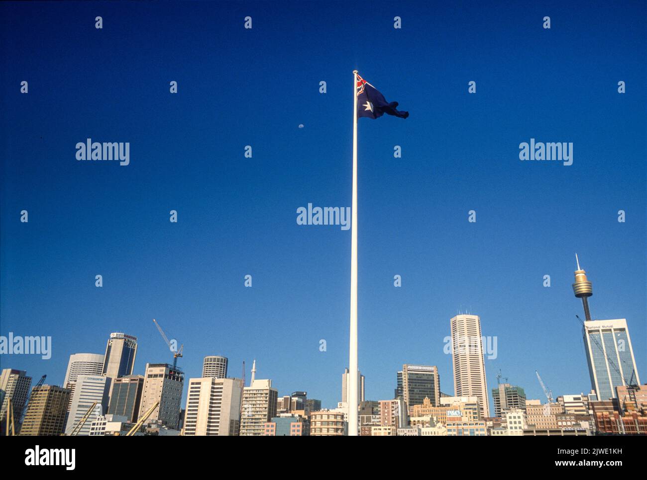 The Sydney skyline in 1988, New South Wales, Australia Stock Photo