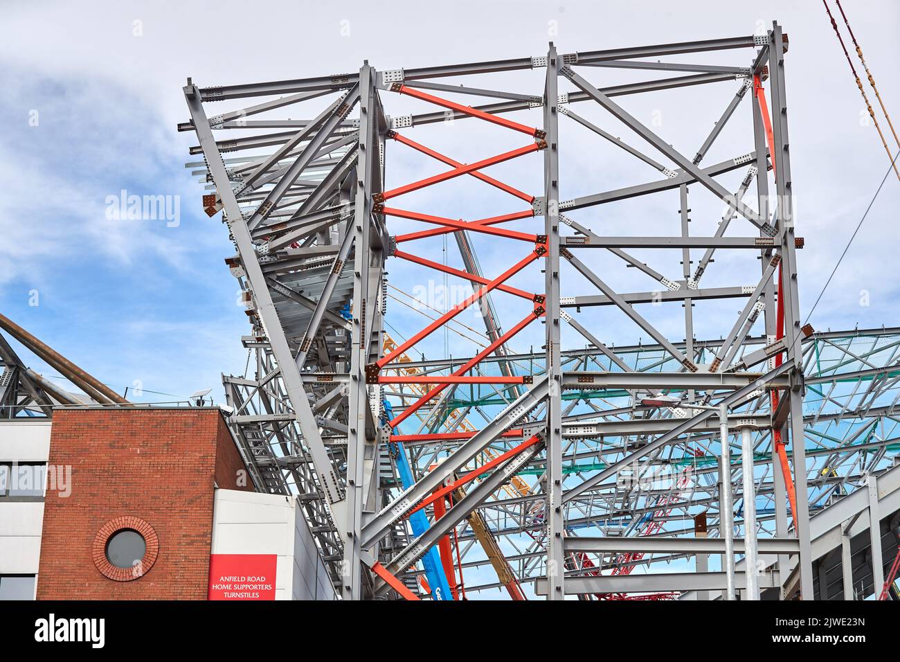 Anfield Road Construction September 2022 Stock Photo - Alamy