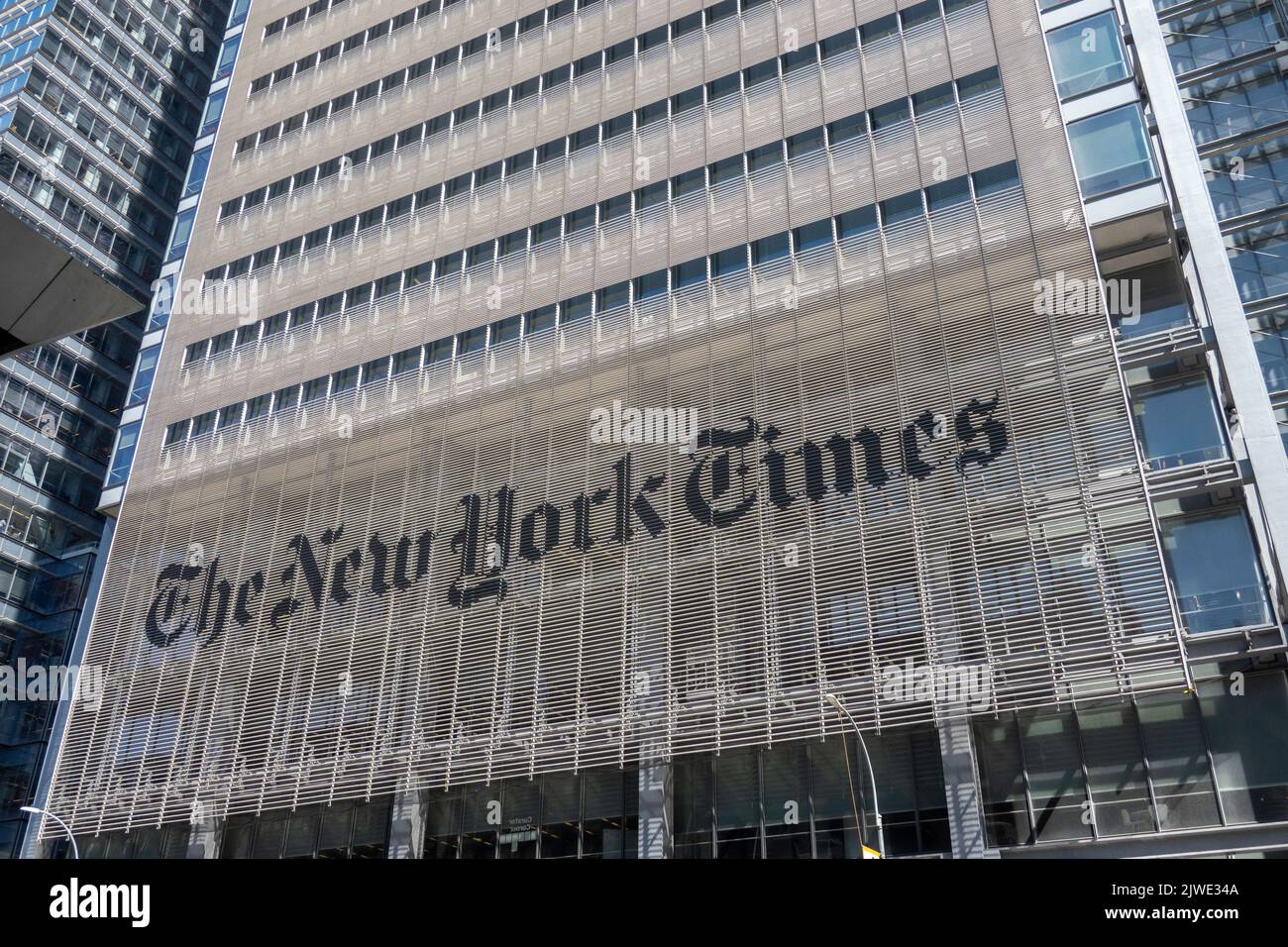 The New York Times Building in New York City, USA  2022 Stock Photo
