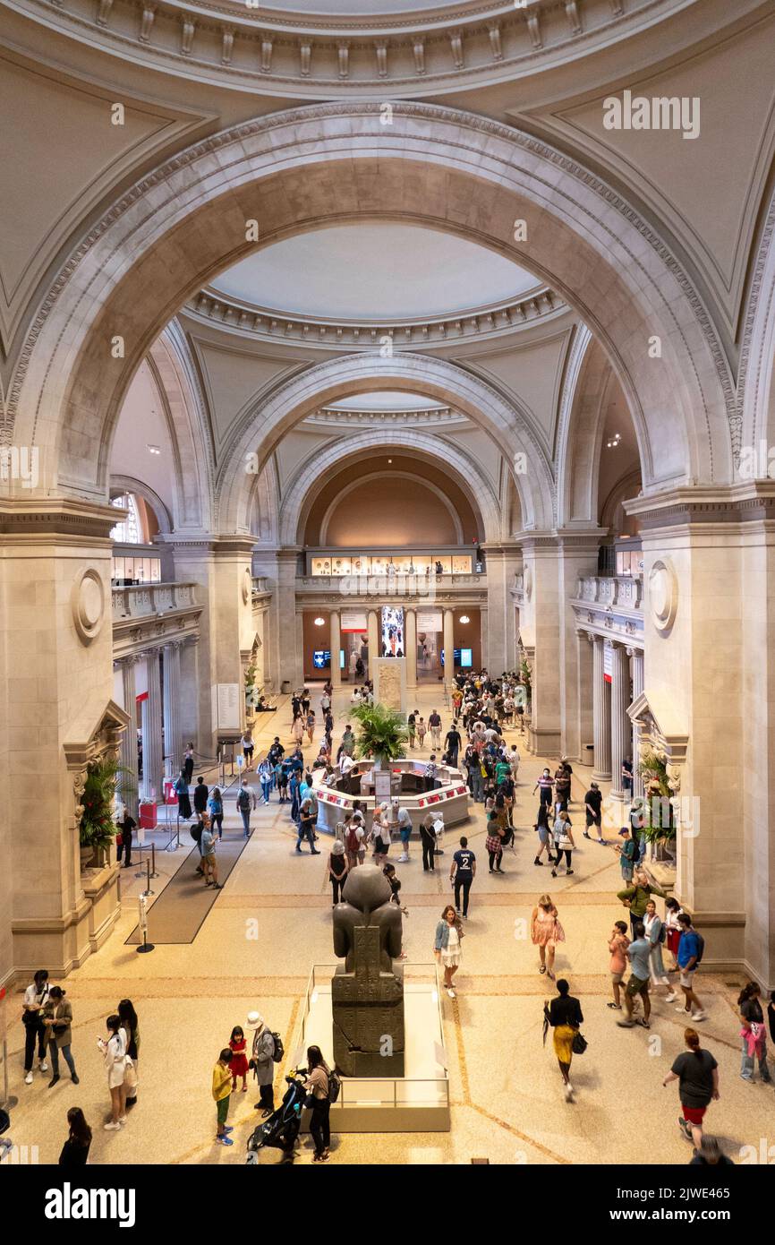 The Metropolitan Museum of Art is a popular tourist attraction on Museum Mile, New York City, USA  2022 Stock Photo