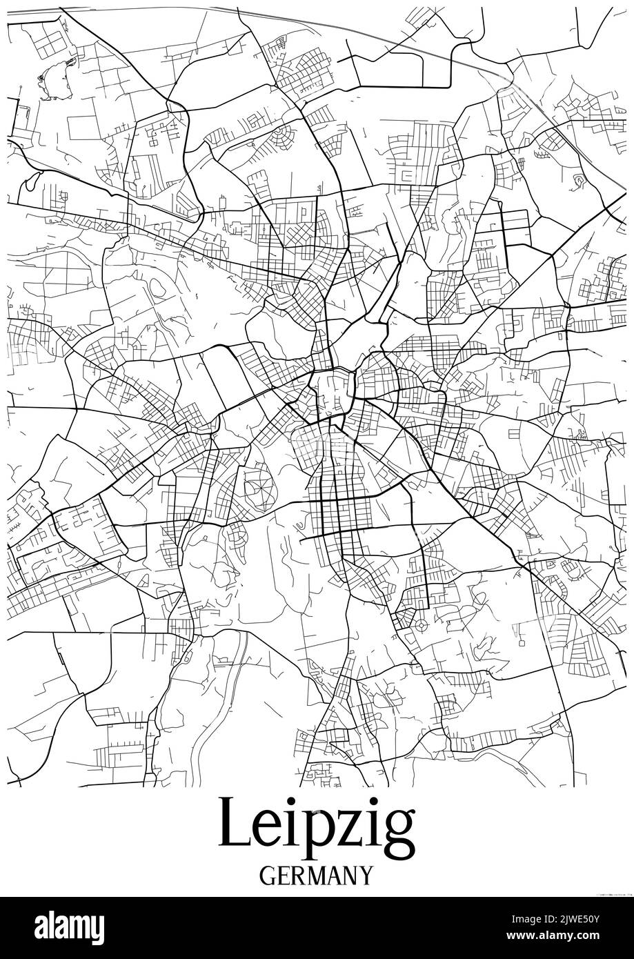 Map Of Leipzig Cut Out Stock Images & Pictures - Alamy