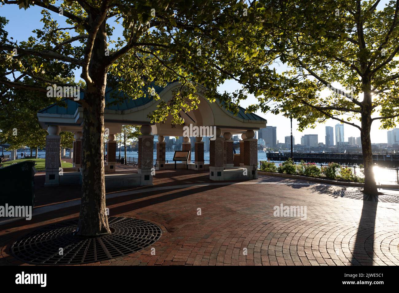 Piers Park, Boston, Massachusetts USA Stock Photo