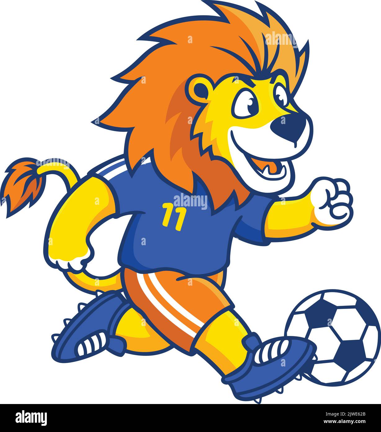 Football mascot with children hi-res stock photography and images - Alamy