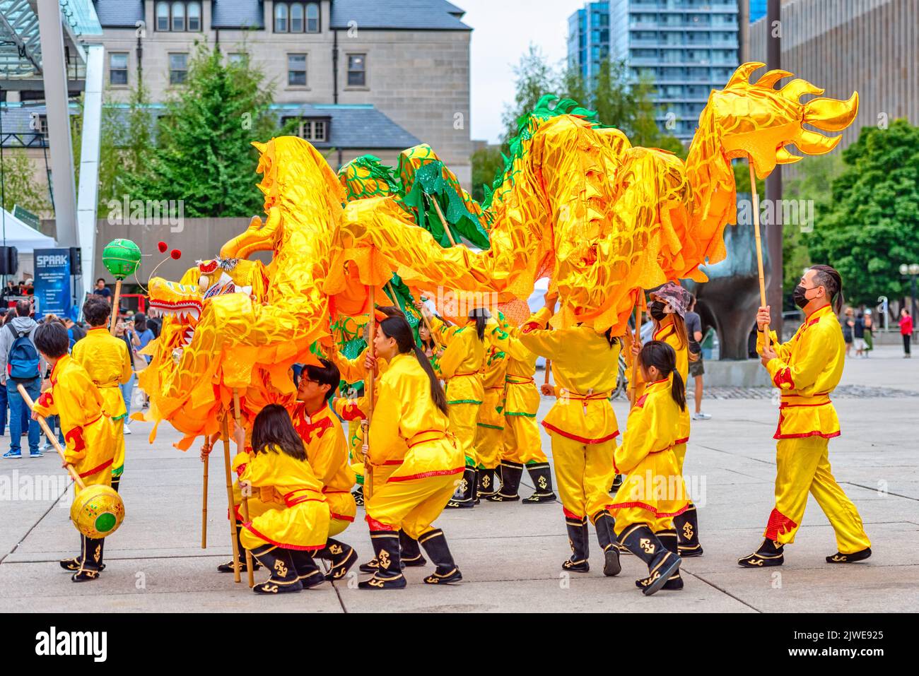 Toronto Dragon Festival in Nathan Phillips Square, Canada, 2022 Stock