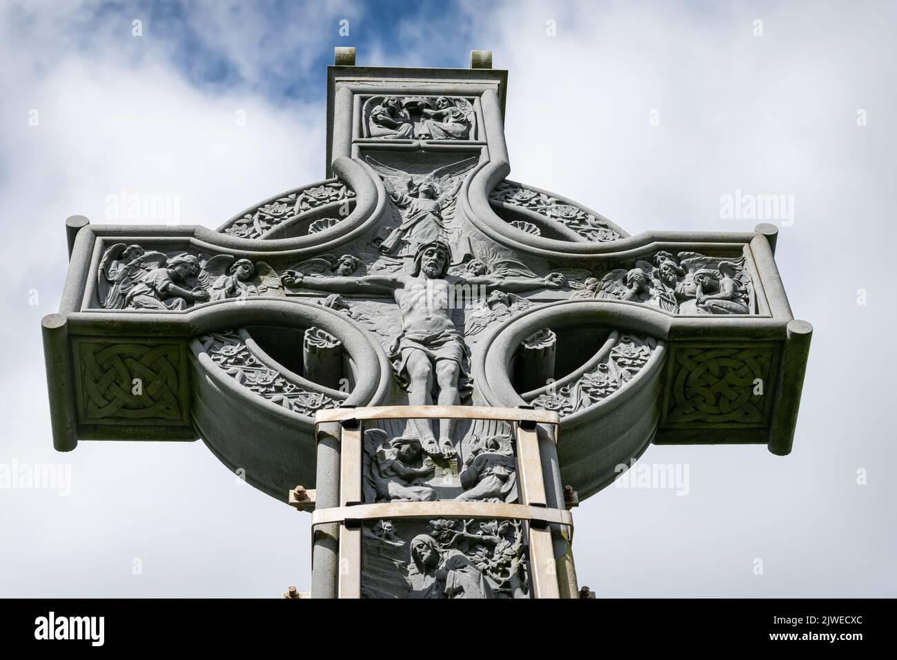 Carbery Memorial Cross on Croaghna Hill, County Cork, Ireland Stock Photo