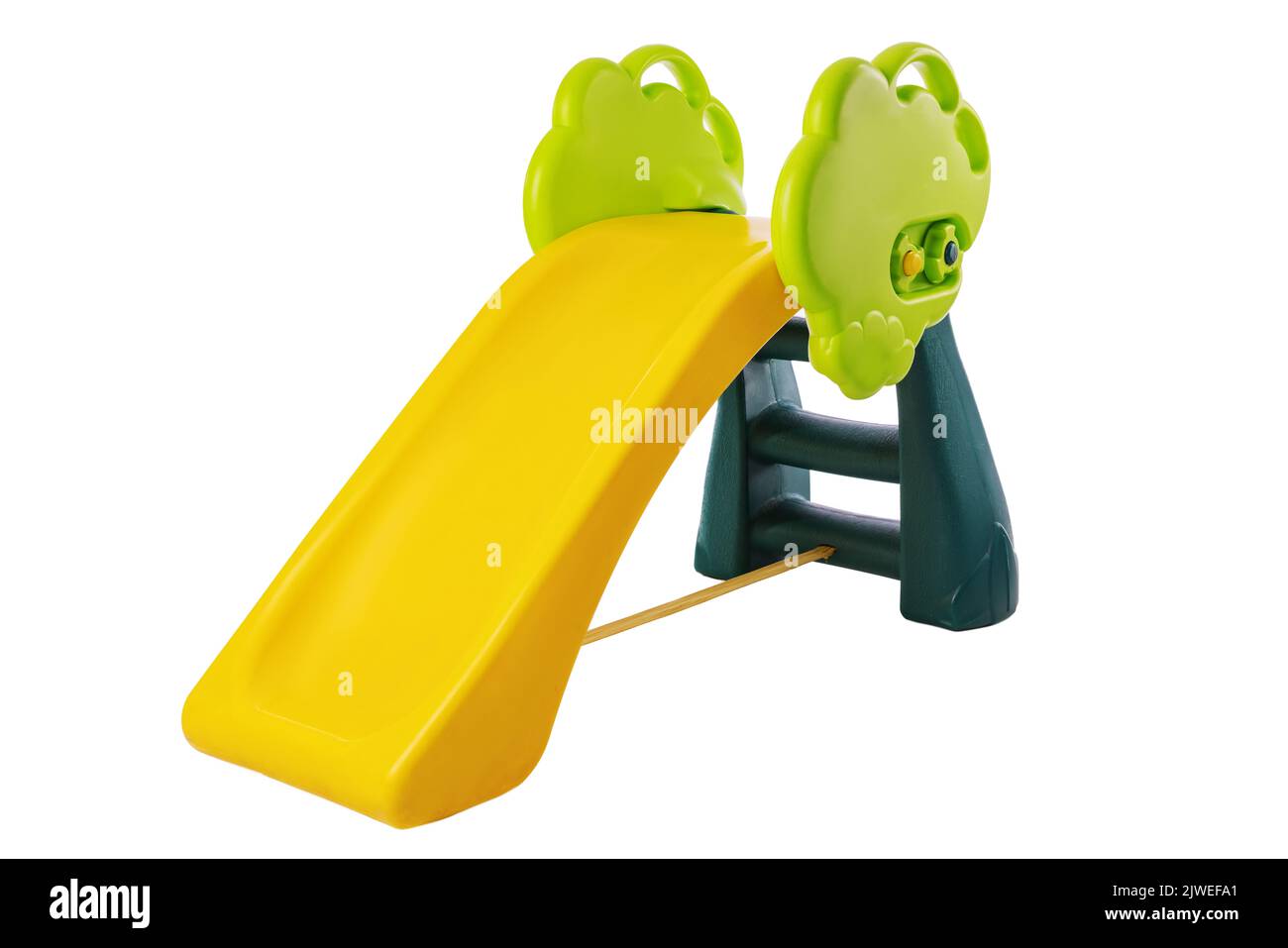 Slide for children playground isolated on white background Stock Photo