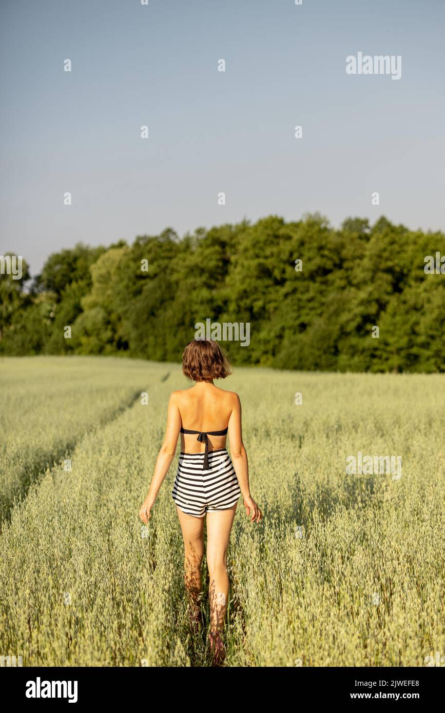 Beautiful female walks in hi-res stock photography and images - Alamy