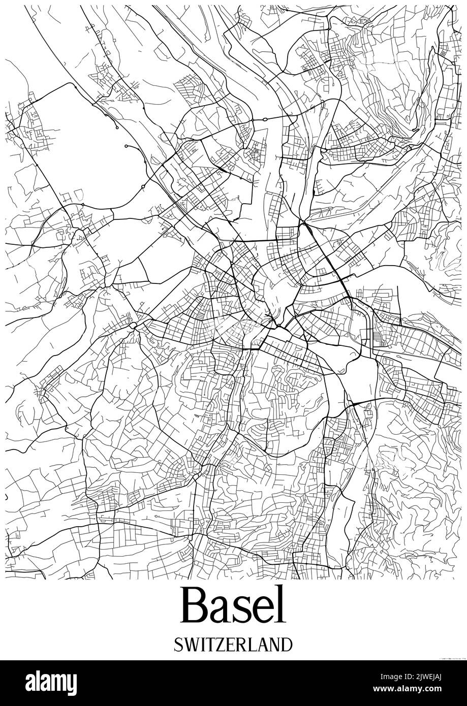 Map of basel hires stock photography and images Alamy