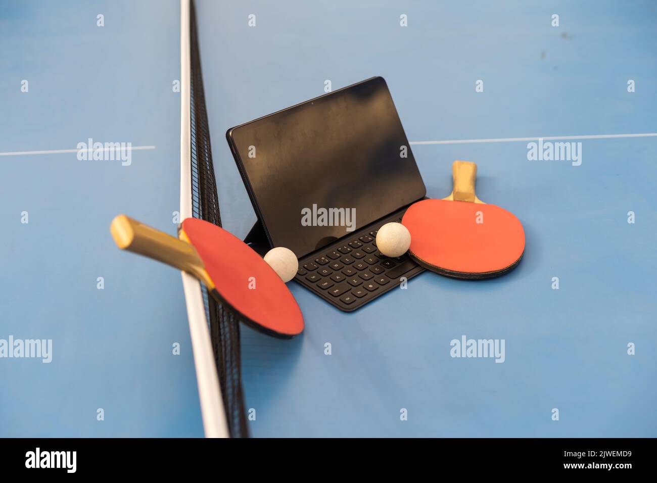 Table Tennis Ping-Pong Sport Activity Concept Stock Photo