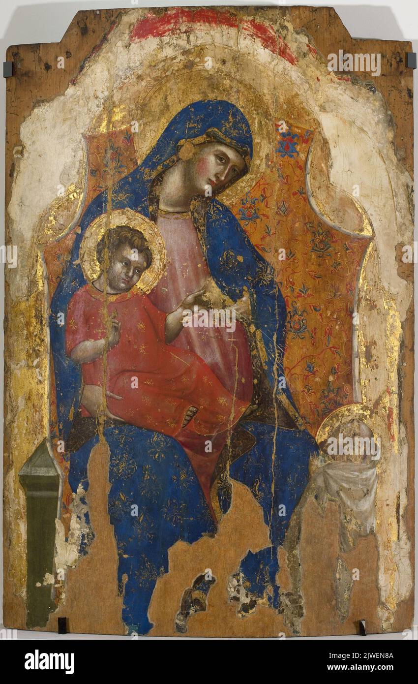 Madonna with Child Jesus and St. Bernard. Lorenzo, Veneziano (fl. 1356 ...