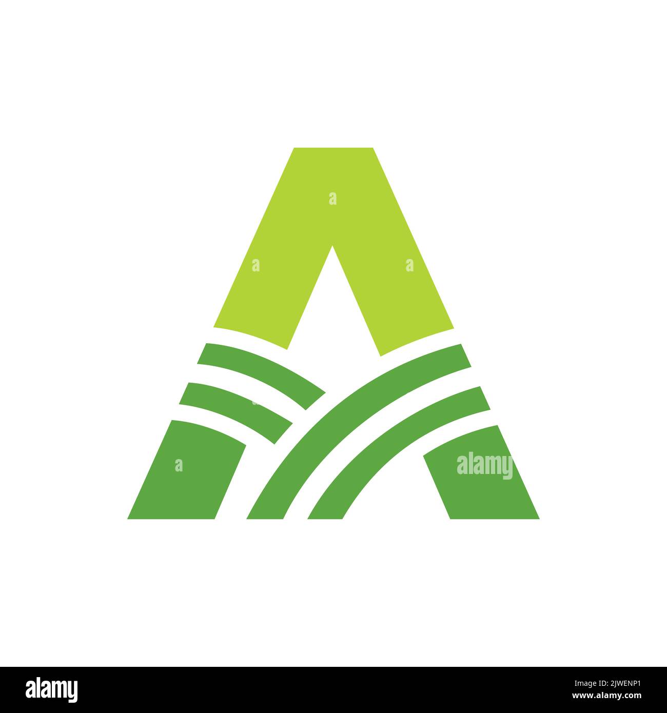 Letter A Agriculture Logo. Agro Farm Logo Based on Alphabet for Bakery ...