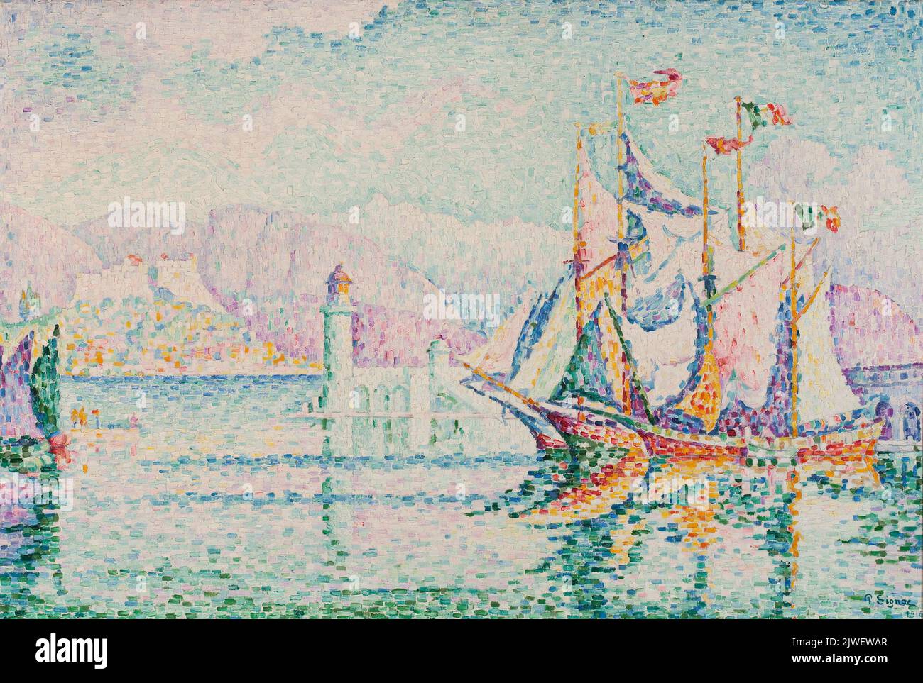 Antibes – Morning. Signac, Paul (1863-1935), painter Stock Photo - Alamy