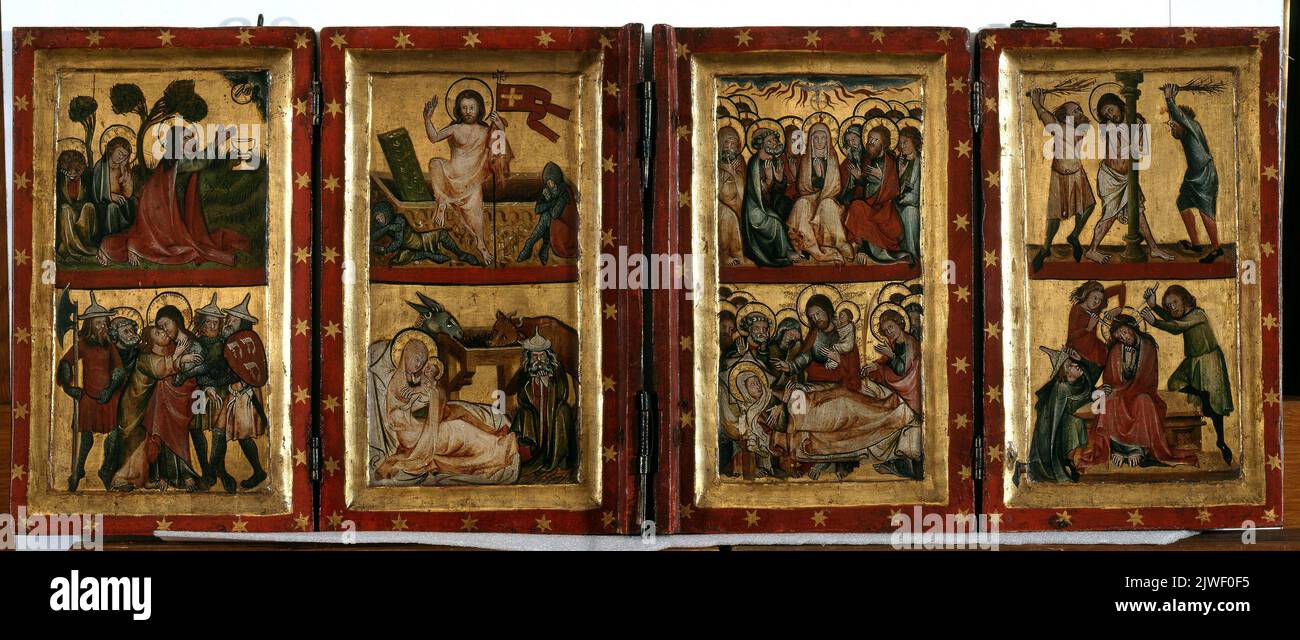 Quadriptych Quadriptych with scenes from the lives of Jesus and Mary. unknown ...