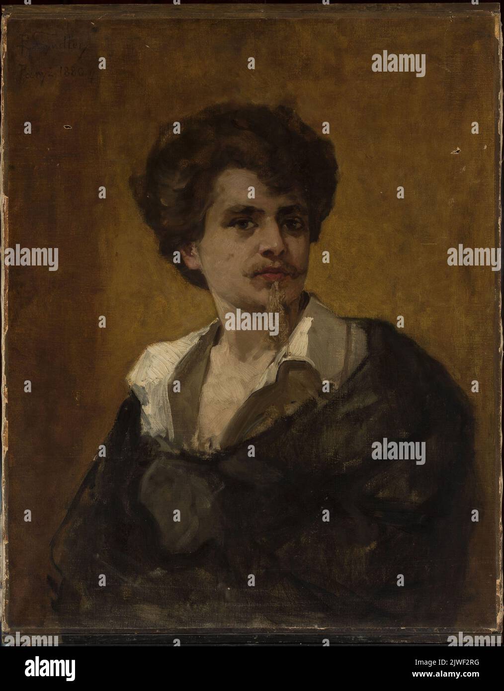 Selfportrait. Szyndler, Pantaleon (18461905), painter Stock Photo Alamy