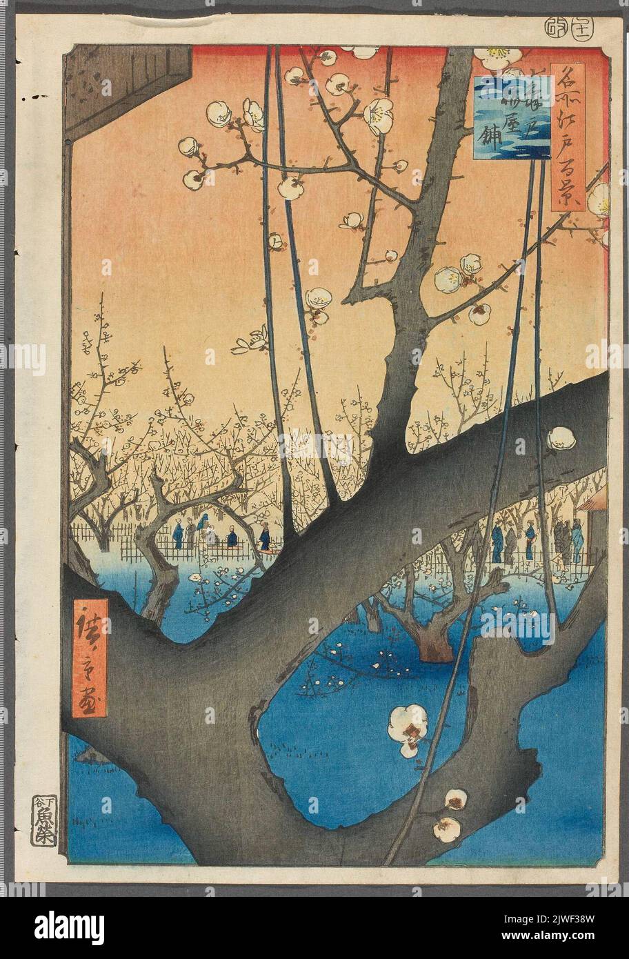版画 hehehe HIROSHIGE UKIYO-E ARTIST 100 Famous views of Edo by