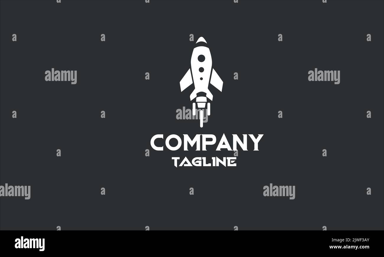 minimal rocket logo template Stock Vector Image & Art - Alamy
