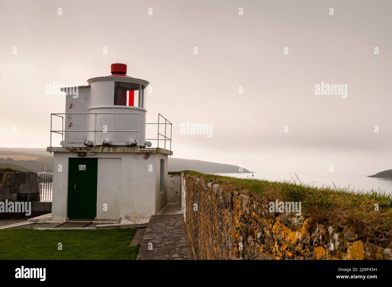 17th century lighthouse at Charles Fort in Kinsale Harbor, Ireland Stock Photo