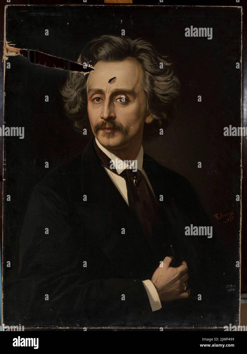 Selfportrait. Mirecki, Kazimierz (18301911), painter Stock Photo Alamy