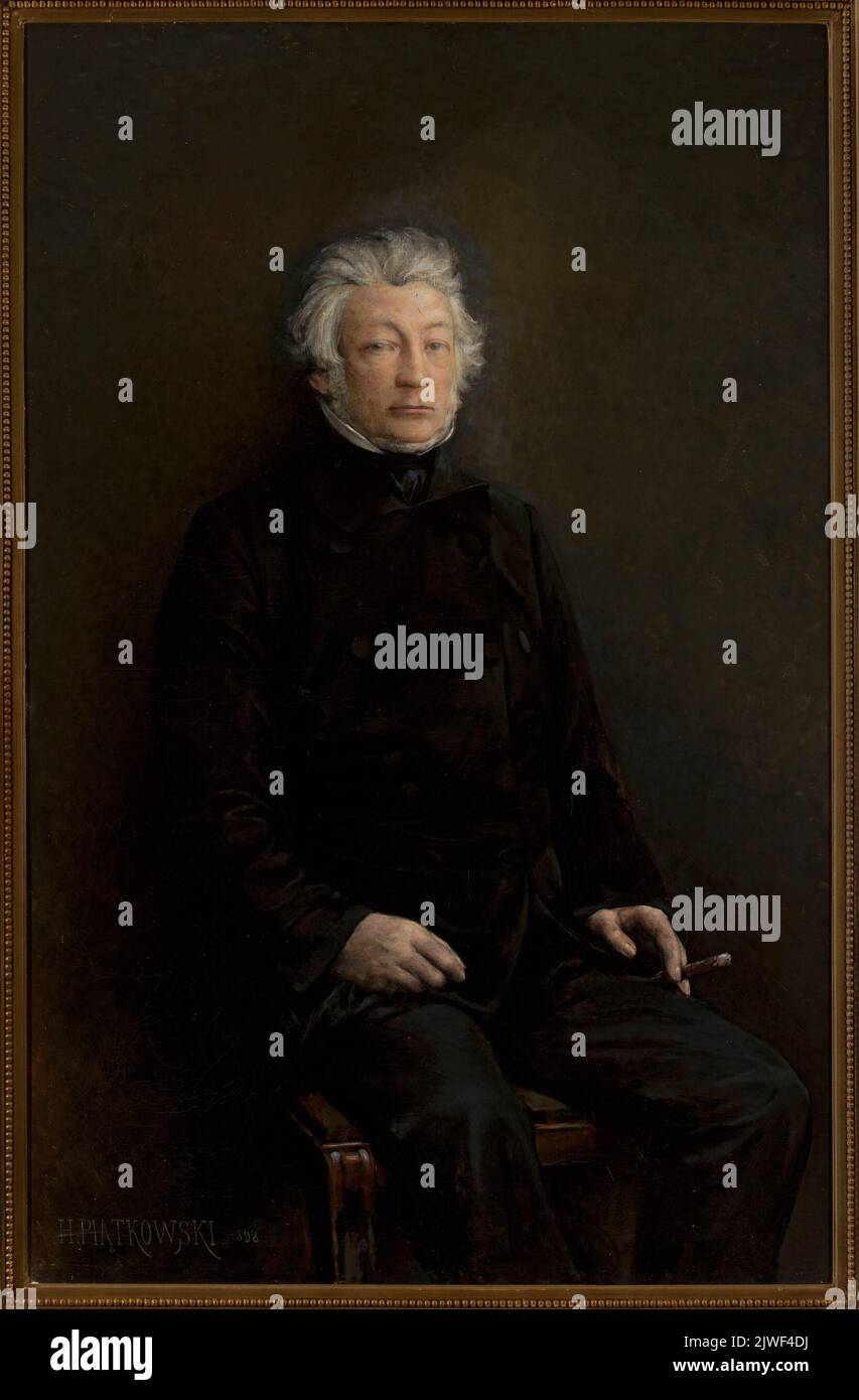 Portrait of Adam Mickiewicz. Piątkowski, Henryk (1853-1932), painter ...
