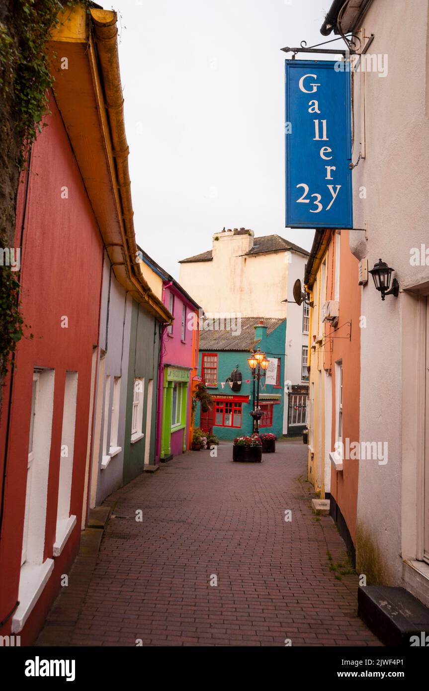 Colorful streetscapes of the port town of Kinsale, Ireland Stock Photo
