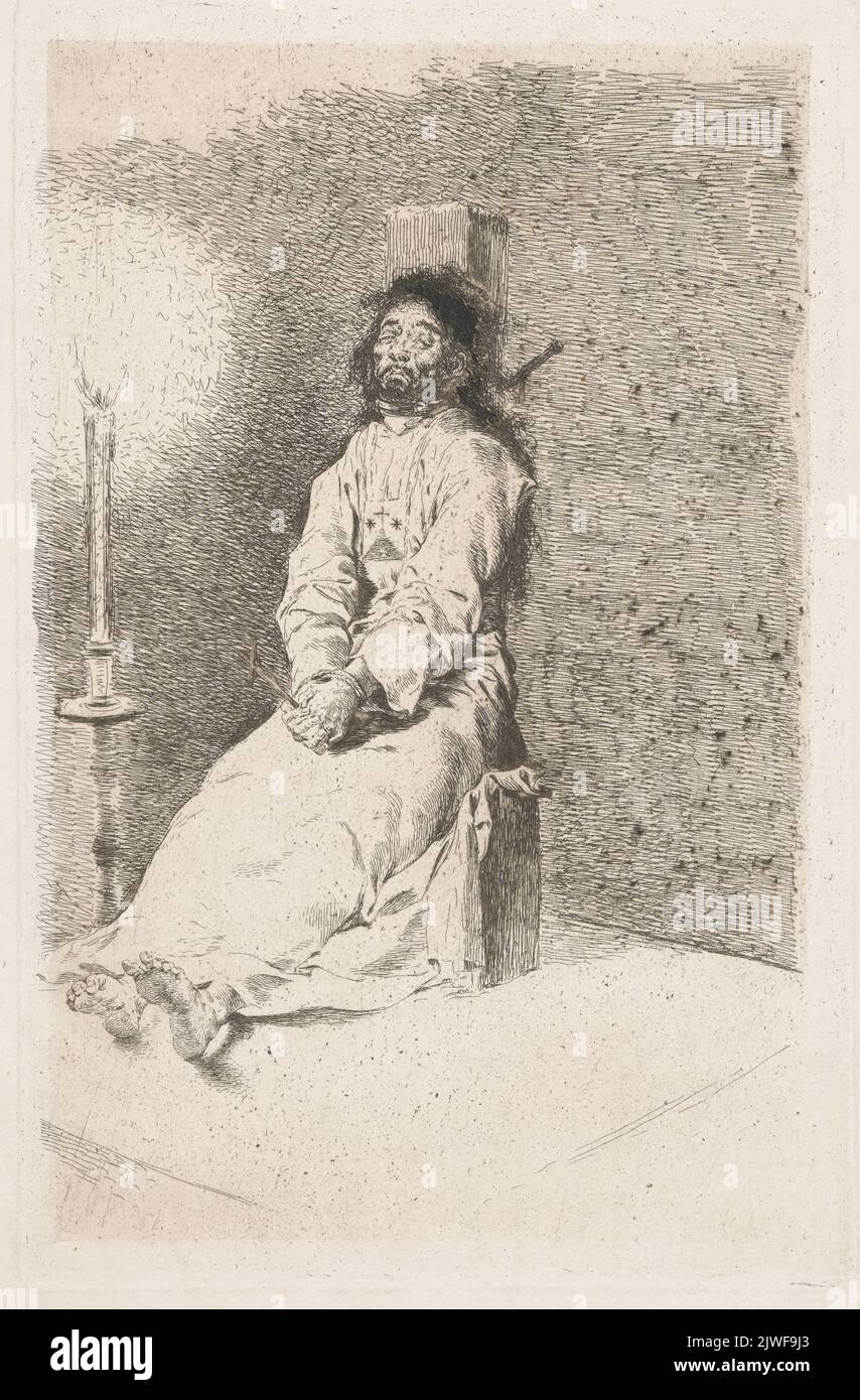 El Agarrotado. Goya, Francisco de (1746-1828), graphic artist Stock Photo