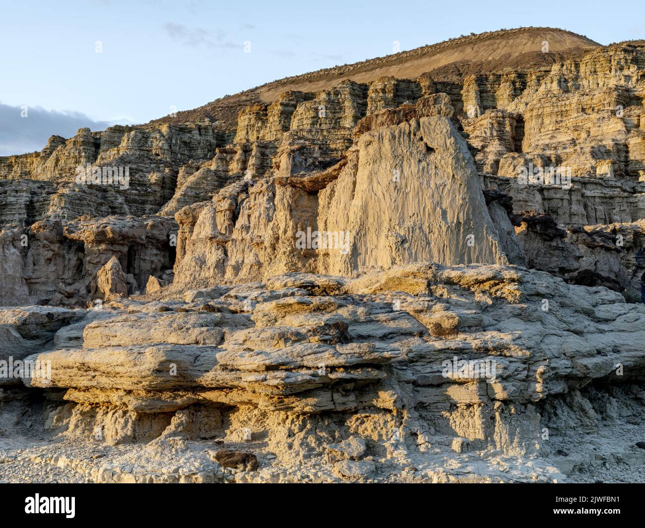 Wind and water erosion in an Oregon desert Stock Photo Alamy