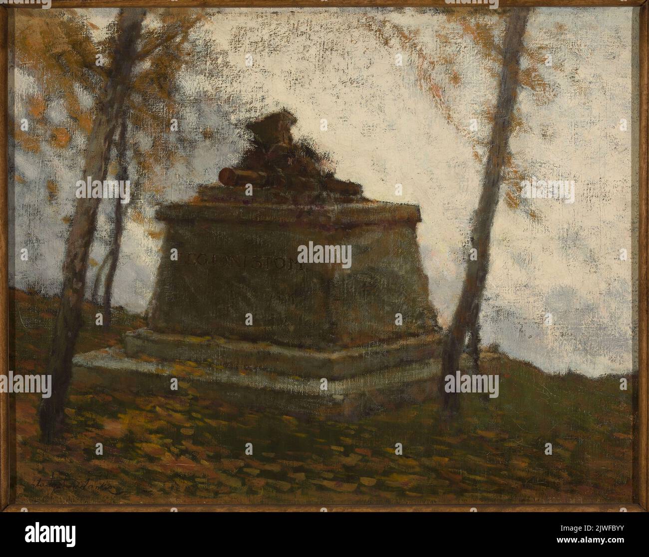 Monument /design for legionaries monument/. Wankie, Władysław (1860-1925), painter Stock Photo