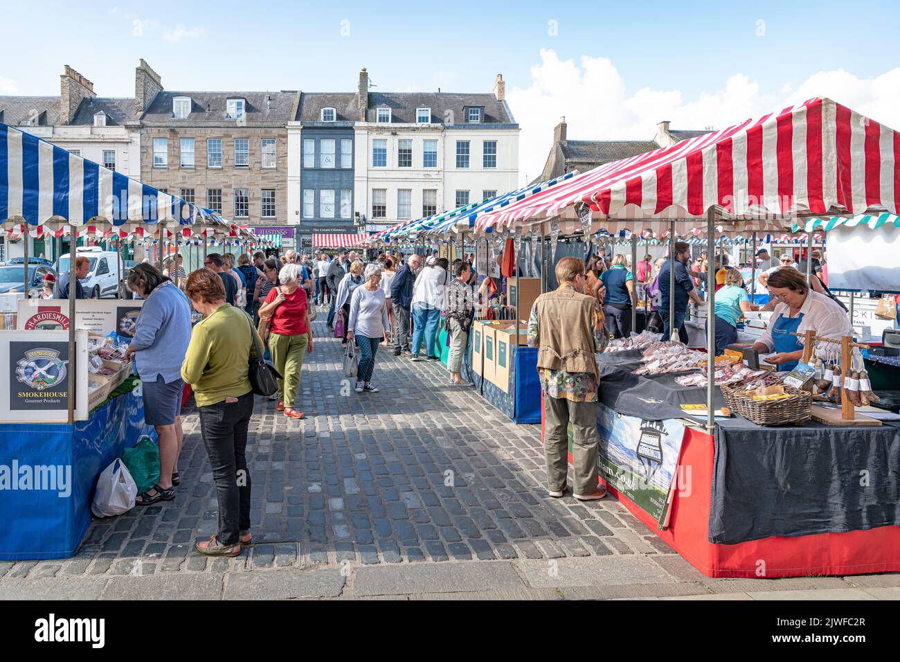 Kelso Farmers Market, Scottish Borders, United Kingdom Stock Photo Alamy