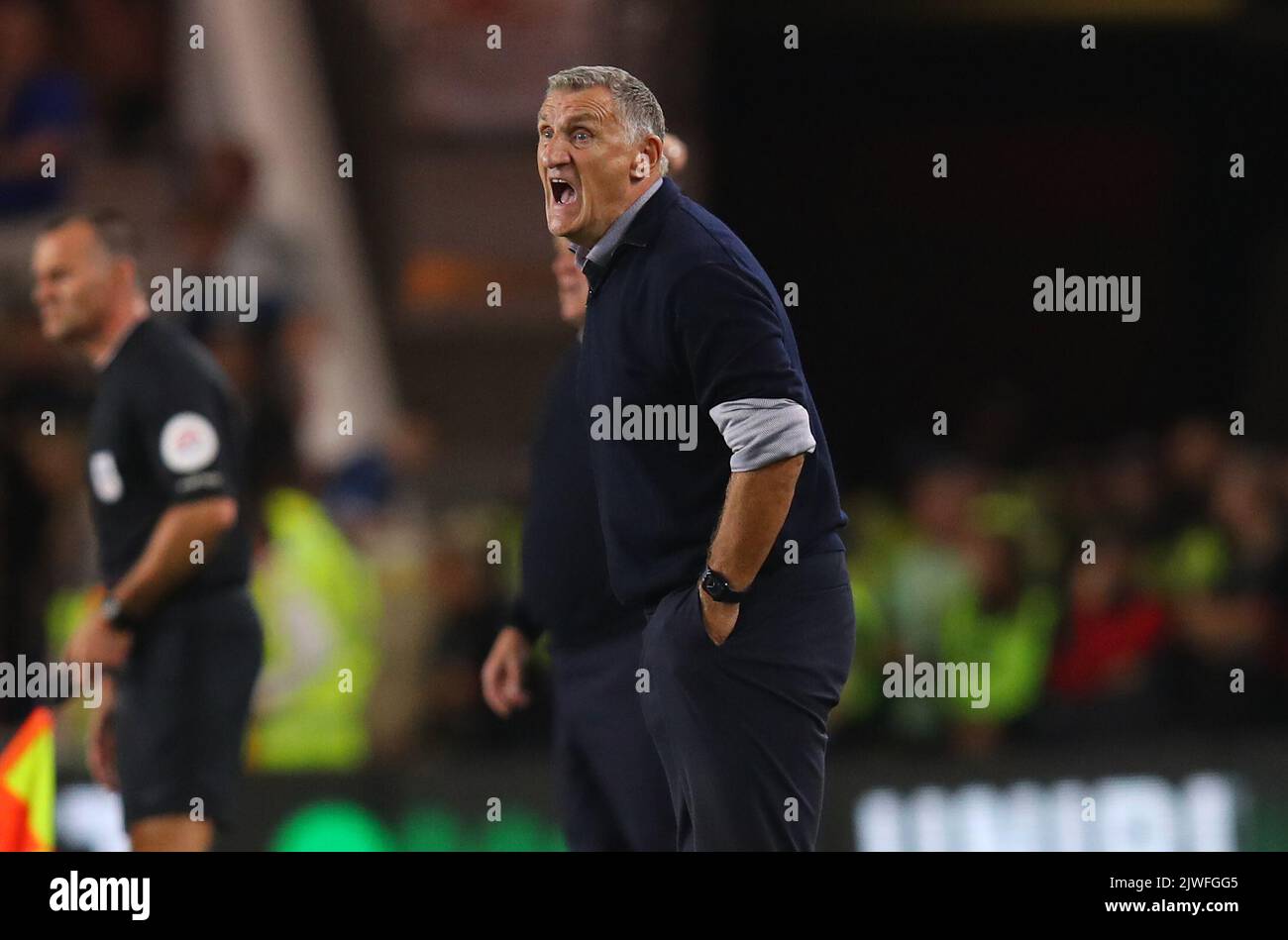 Middlesbrough, UK. 5th Sep, 2022. Tony Mowbray manager of Sunderland during the Sky Bet Championship match at the Riverside Stadium, Middlesbrough. Picture credit should read: Lexy Ilsley/Sportimage Credit: Sportimage/Alamy Live News Stock Photo