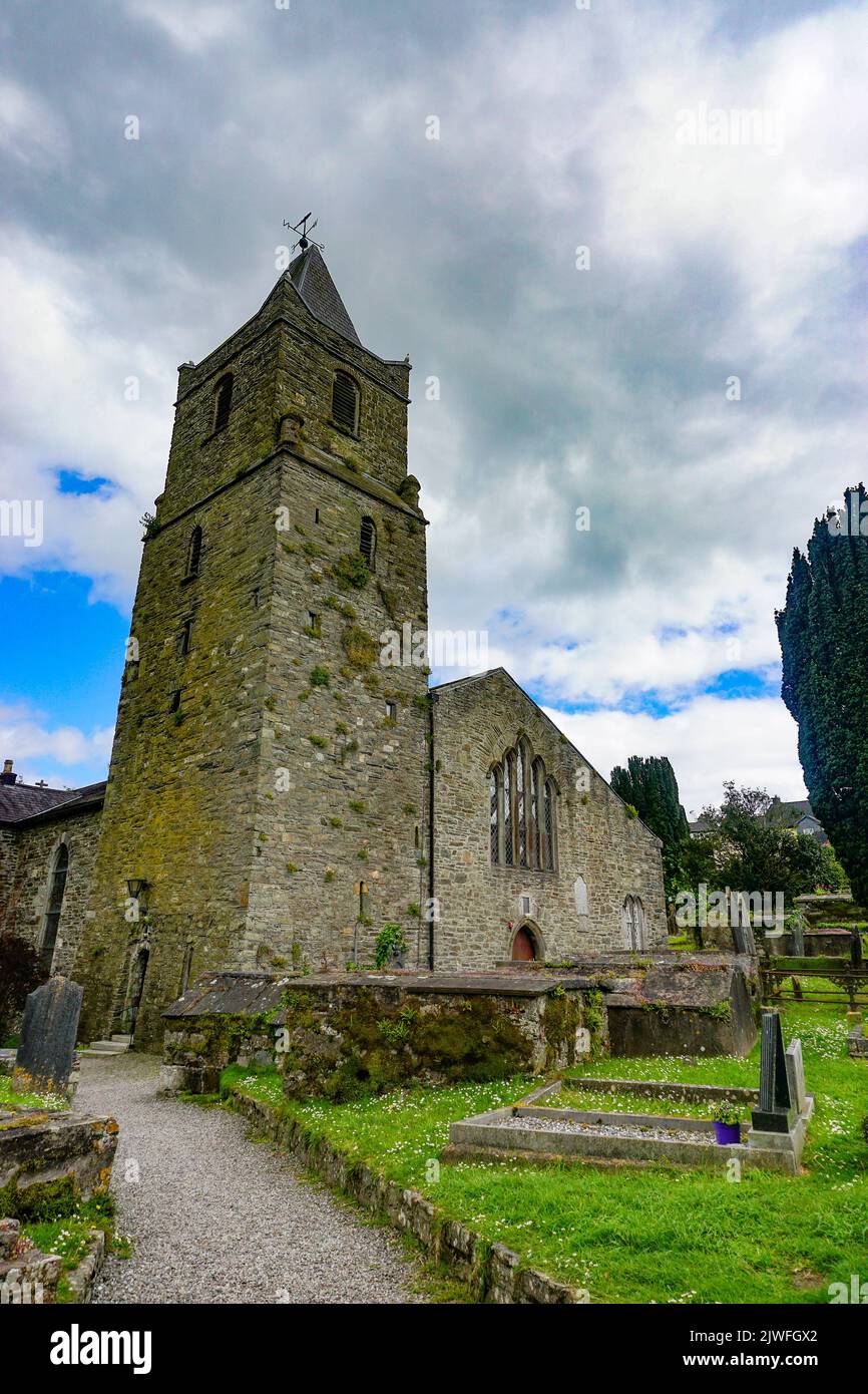 Kinsale, Co. Cork, Ireland: St. Multose Church, built in 1190 by the Normans, replacing an earlier church of the 6th century. Stock Photo
