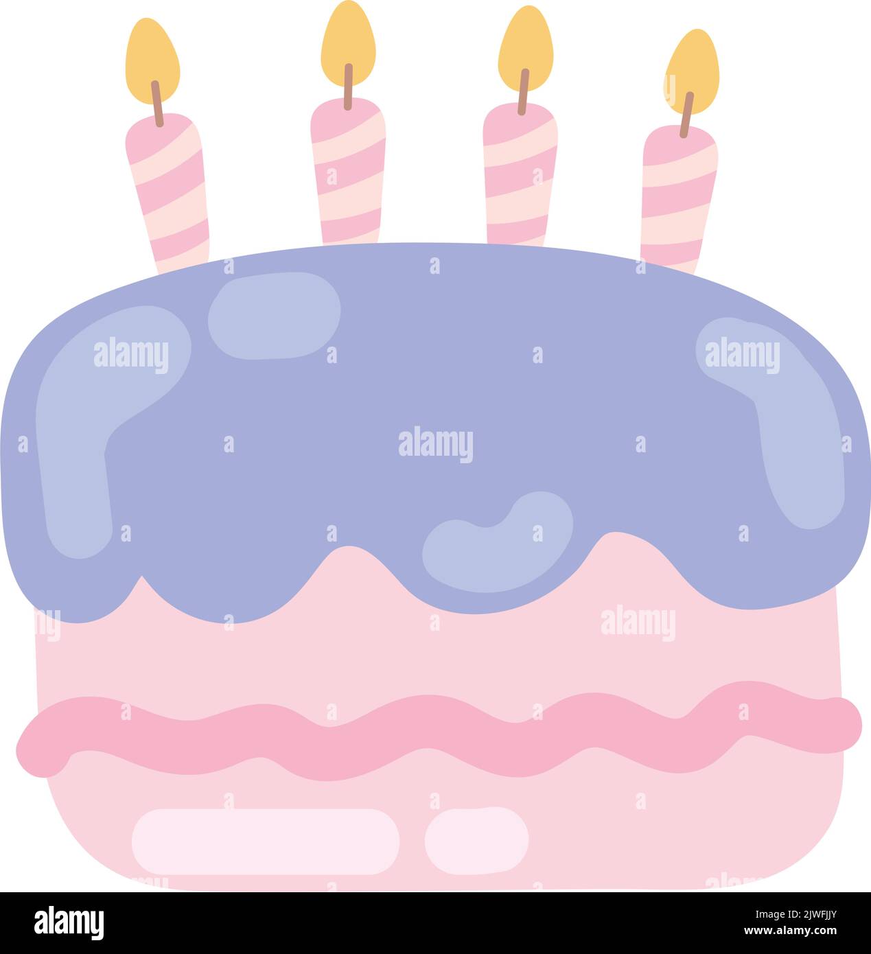 birthday sweet cake icon Stock Vector Image & Art - Alamy