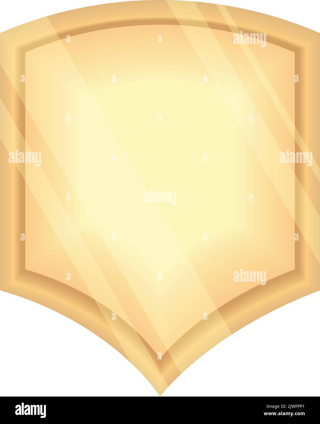 gold shiled flat icon Stock Vector Image & Art - Alamy