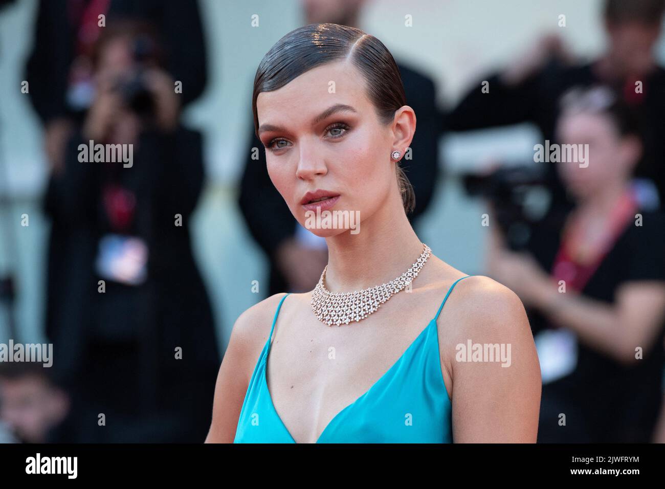 Josephine Skriver attending the Don't Worry Darling Premiere during the