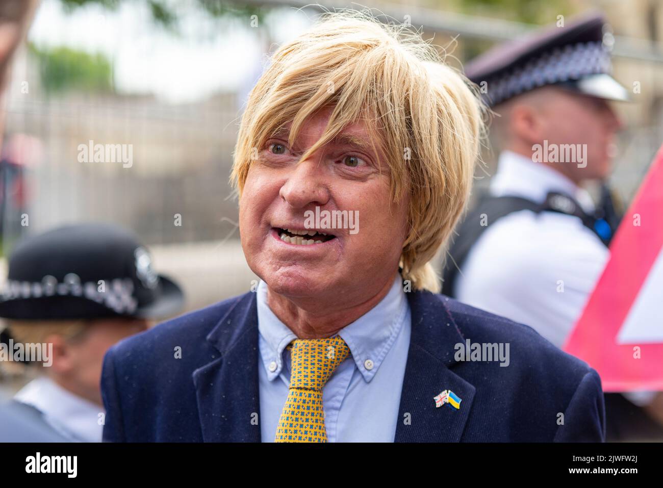 Michael Fabricant MP at the Queen Elizabeth II Centre for the Conservative party leadership announcement, London, UK. Stock Photo