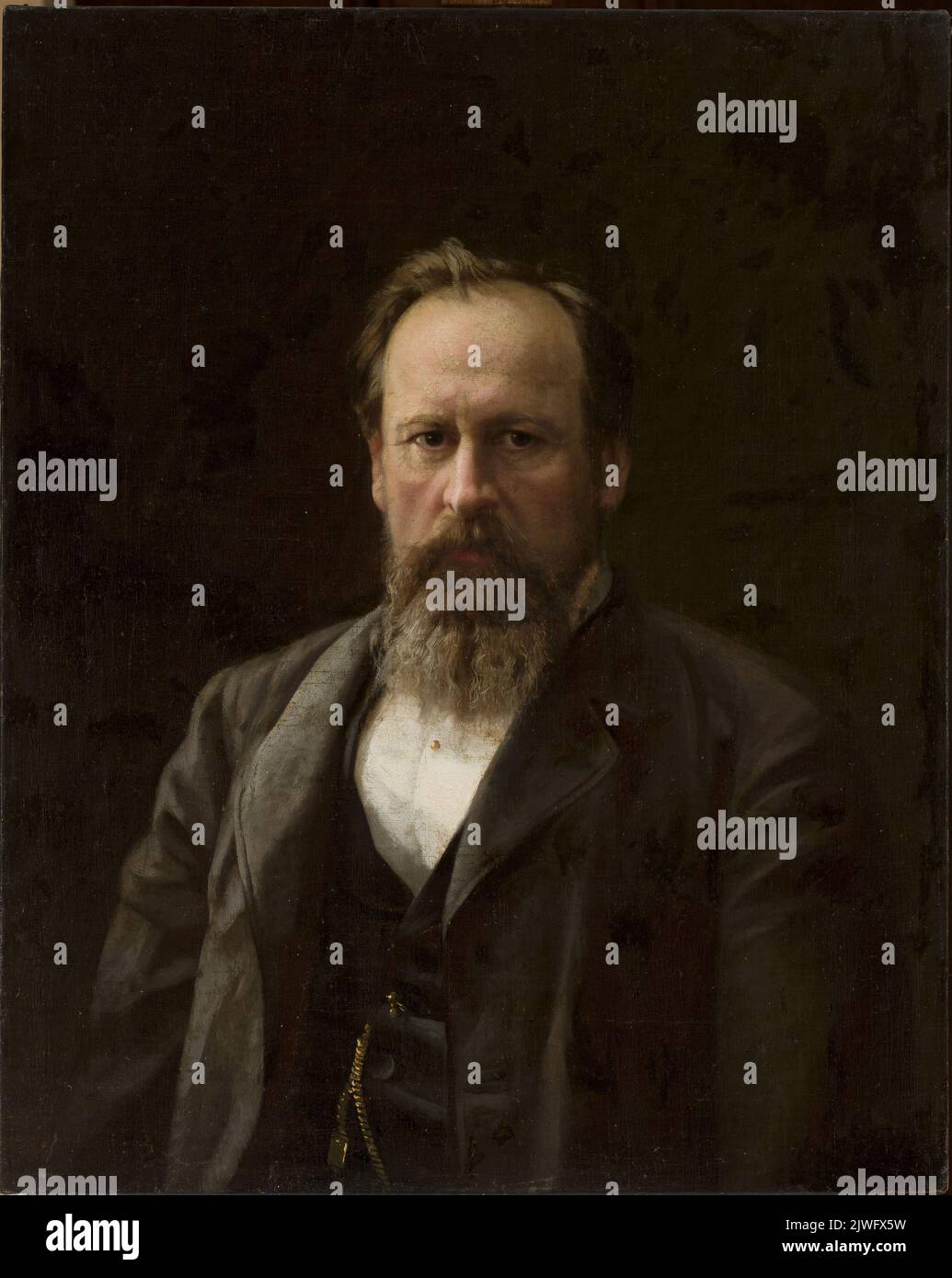 Portrait of Alexander Ostrovsky (1823–1886), Russian playwright. Pierow, Wasilij G. (1833 aut 1834-1882), painter Stock Photo