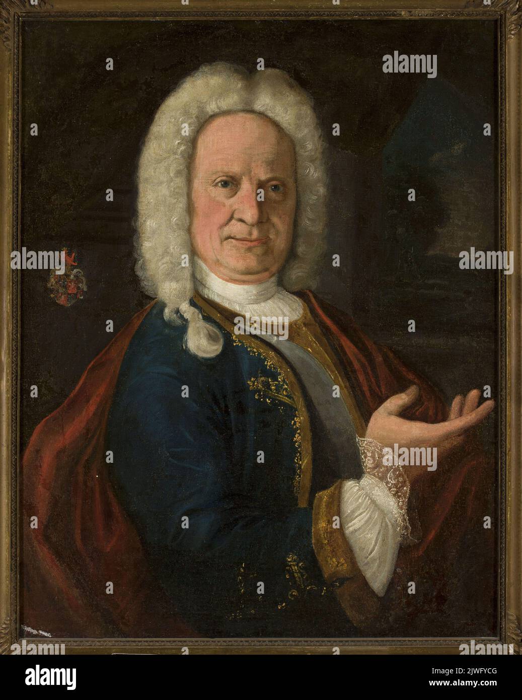 Portrait of Melchior Daniel Neubronner. unknown, painter Stock Photo