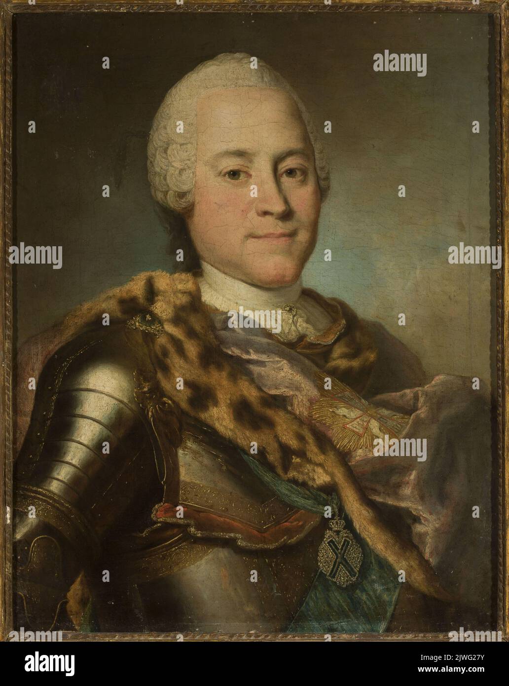 Portrait of Henryk Brühl (1700–1763). Lisiewski, Christian Friedrich Reinhold (1725-1794), painter Stock Photo