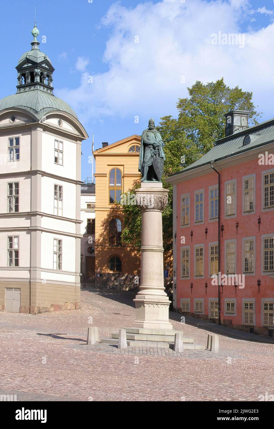 Birger Swedish ruler. The founder of Stockholm. monument in the city center near the temple. (3) Stock Photo