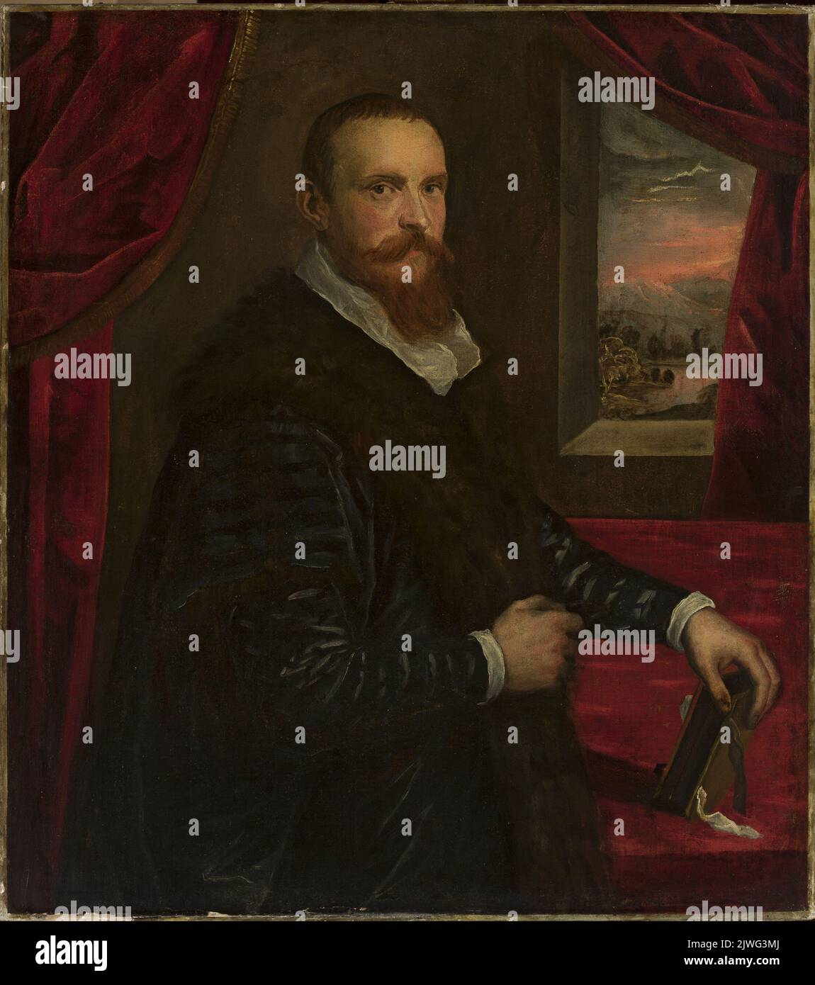 Portrait of a man. Tintoretto, Jacopo (1519-1594), painter, unknown, painter Stock Photo
