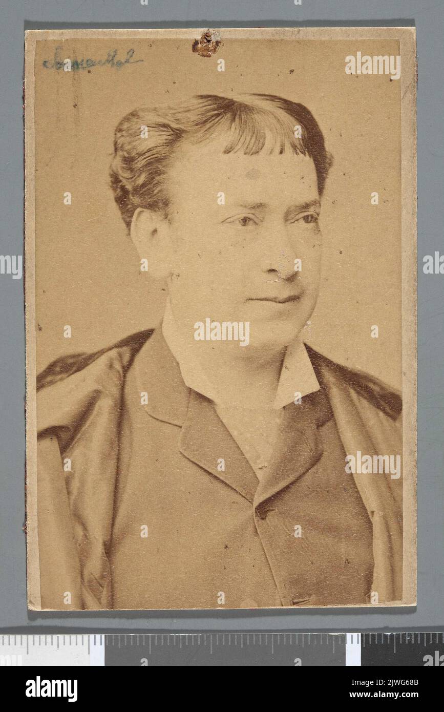 Portrait of Adolf von Sonnenthal (1834-1909), Austrian actor (bust ...