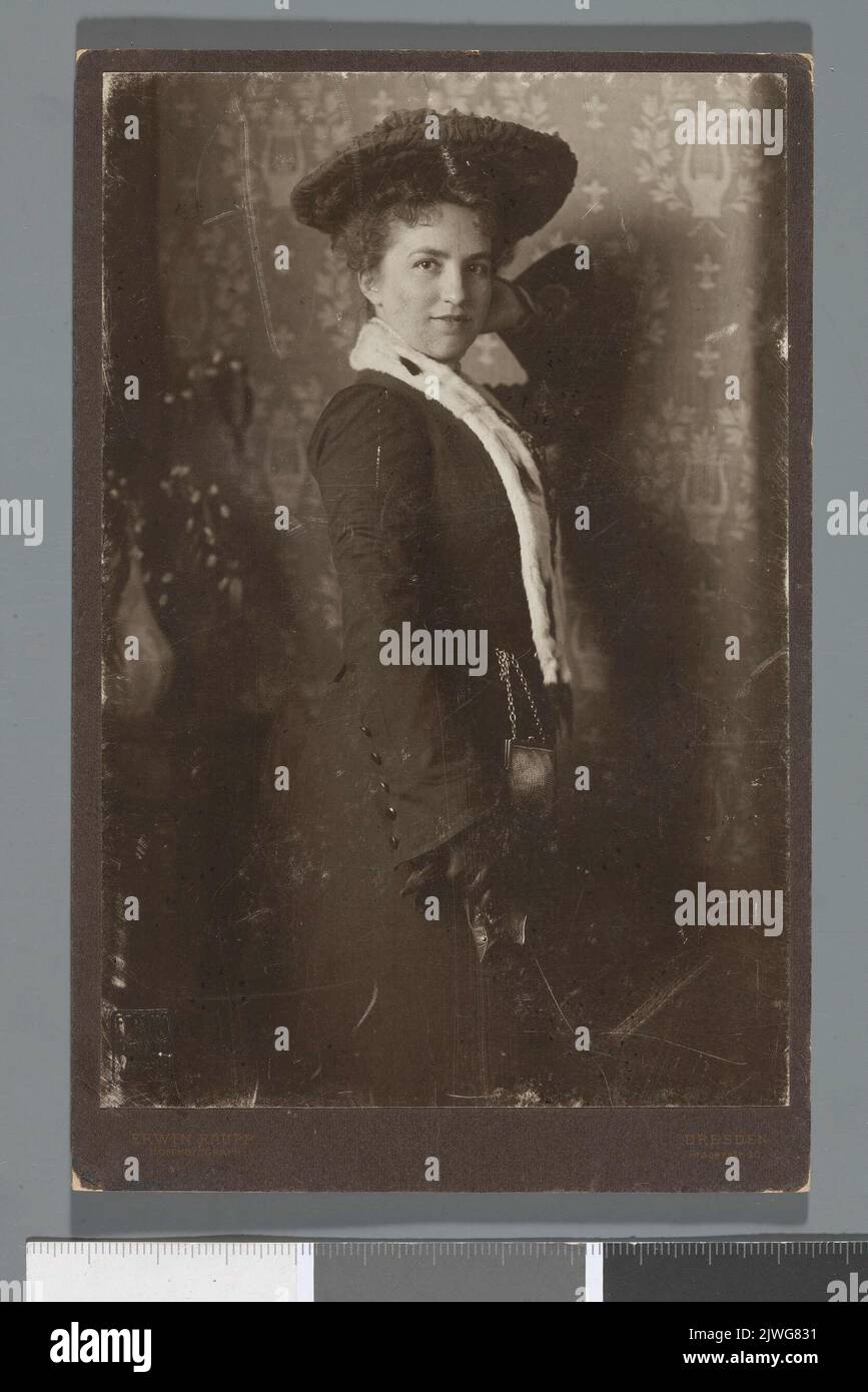 Portrait of Erika Wedekind (1868-1944), German singer. Raupp, Erwin ...