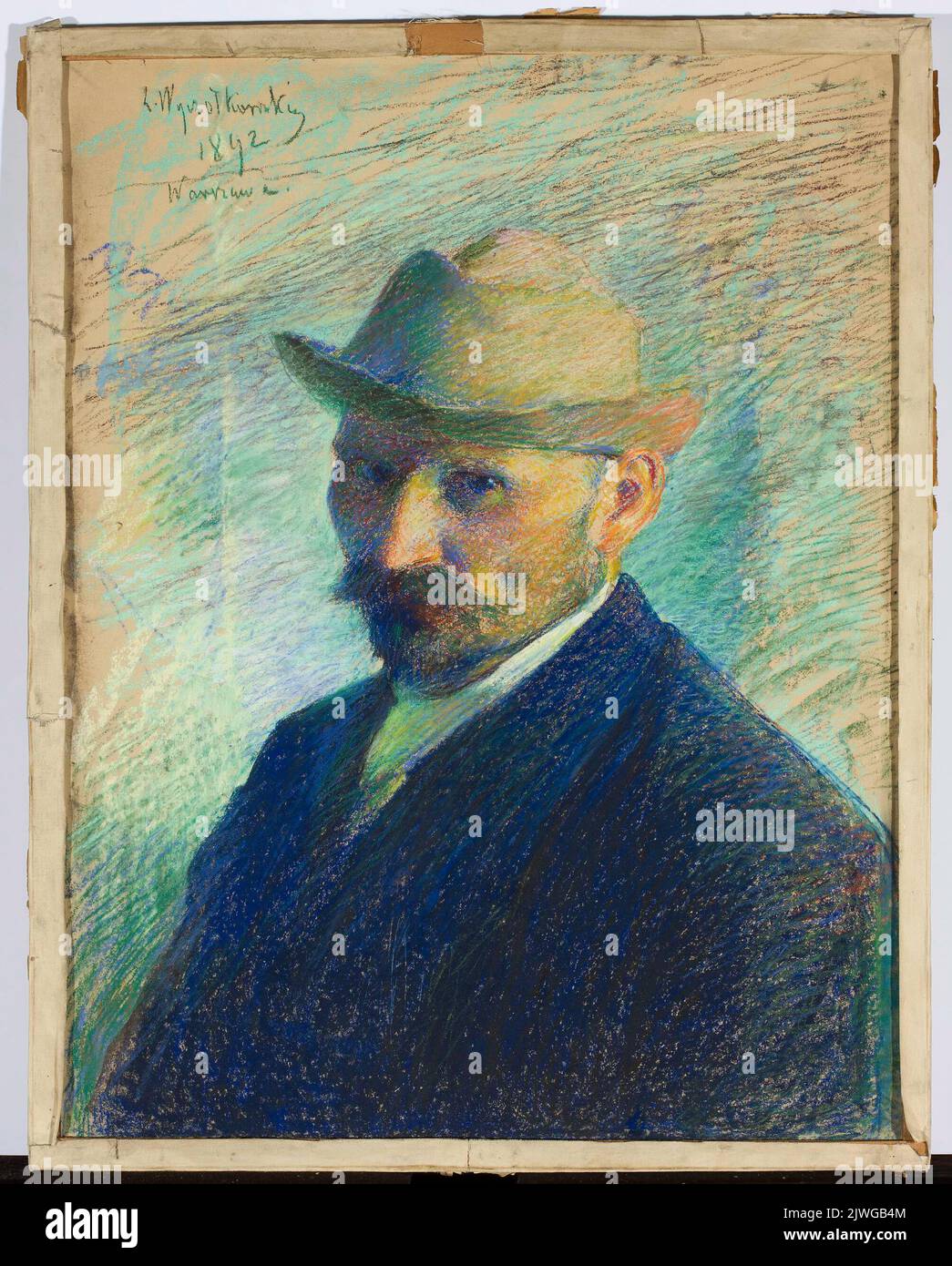 Self-portrait. Wyczółkowski, Leon (1852-1936), painter Stock Photo