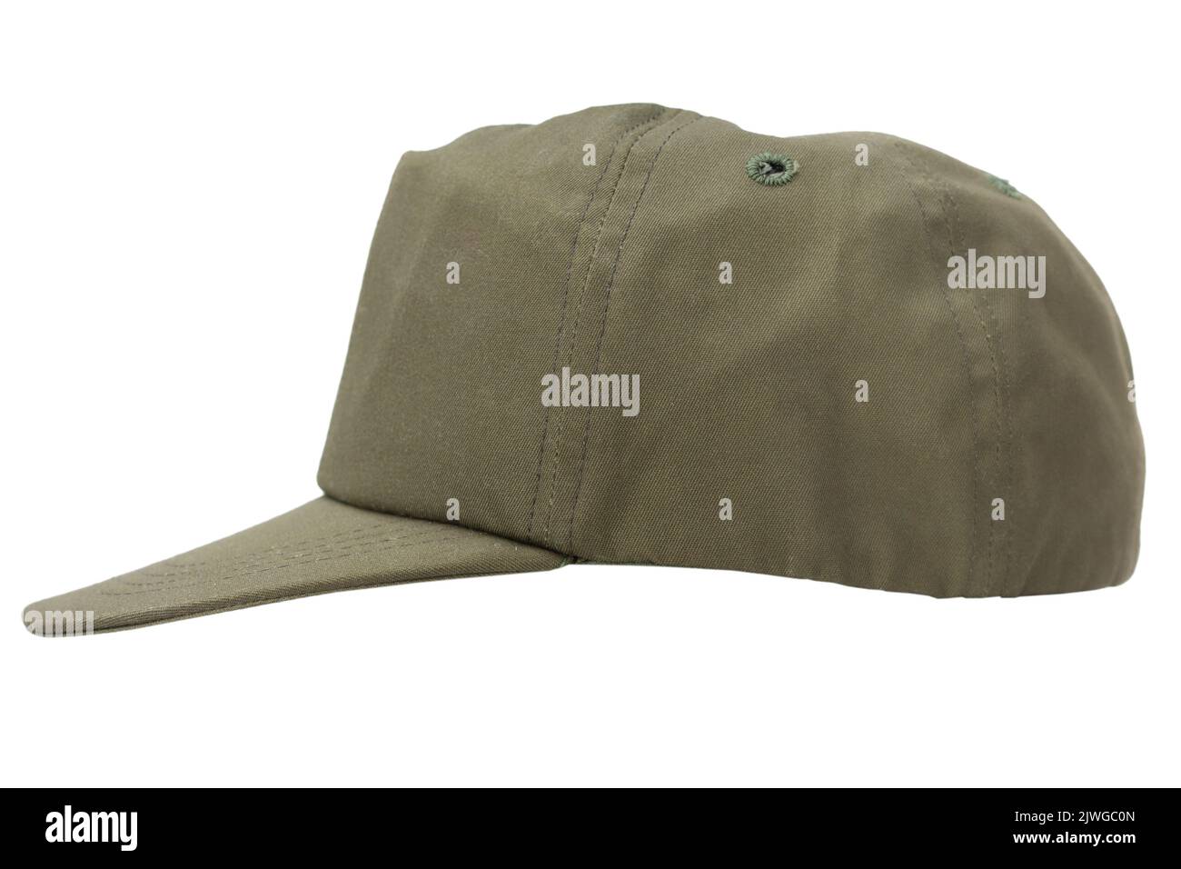 Army OG106 Hot Weather Field Cap or Baseball Cap isolated on white