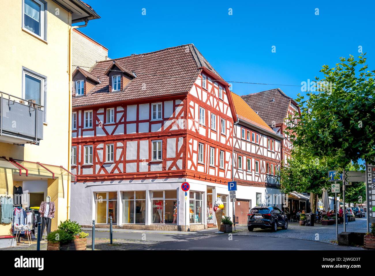 Historical city of Lich, Hessen, Germany Stock Photo Alamy