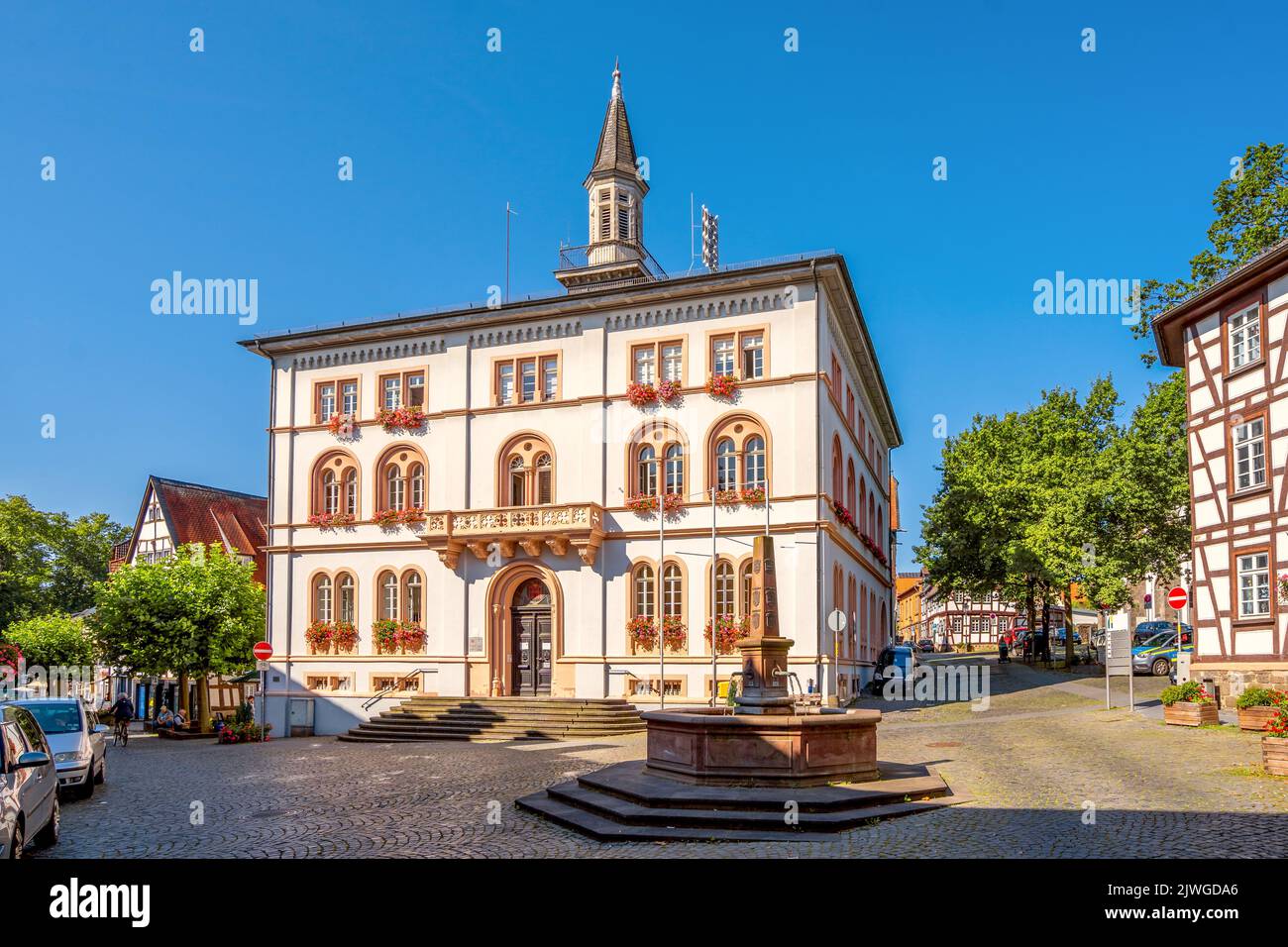 Historical city of Lich, Hessen, Germany Stock Photo - Alamy